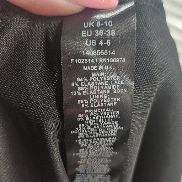 0007 ASOS DESIGN Lace Longsleeve Maxi Dress Open Back Fall Summer Size 4-6 - Picture 9 of 14